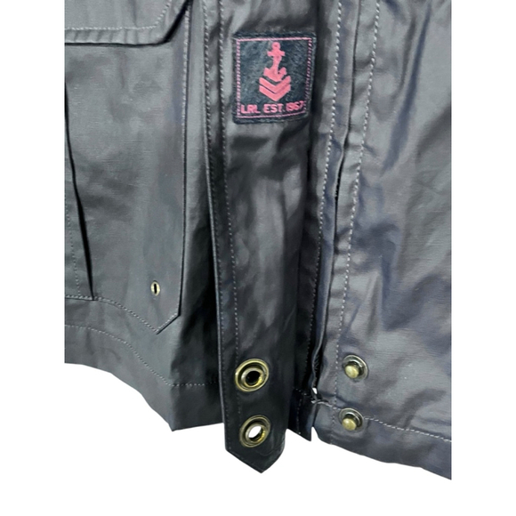 Ralph Lauren Naval Supply Company Waxed Navy Blue Jacket Coat Women's Size Small - Picture 5 of 7